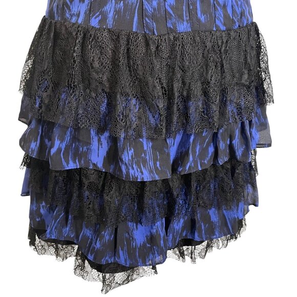 Guess Whimsigoth Fairy Lace Mini Dress Tiered Ruffle Bodycon Tank Y2K Sz XS NWT - Picture 3 of 11